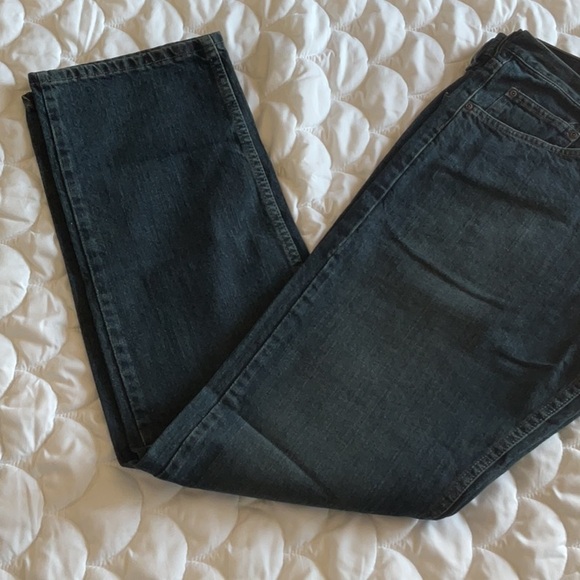 NWT Men’s 5 Star Wrangler Dark Wash Denim Straight Leg Fits Size 34 x34 - Picture 6 of 14